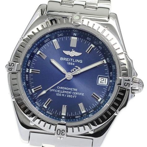 breitling wings automatic silver|Breitling a10350 price.